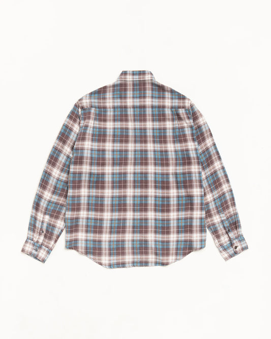 STUSSY MATTHEW PLAID SHIRT BROWN