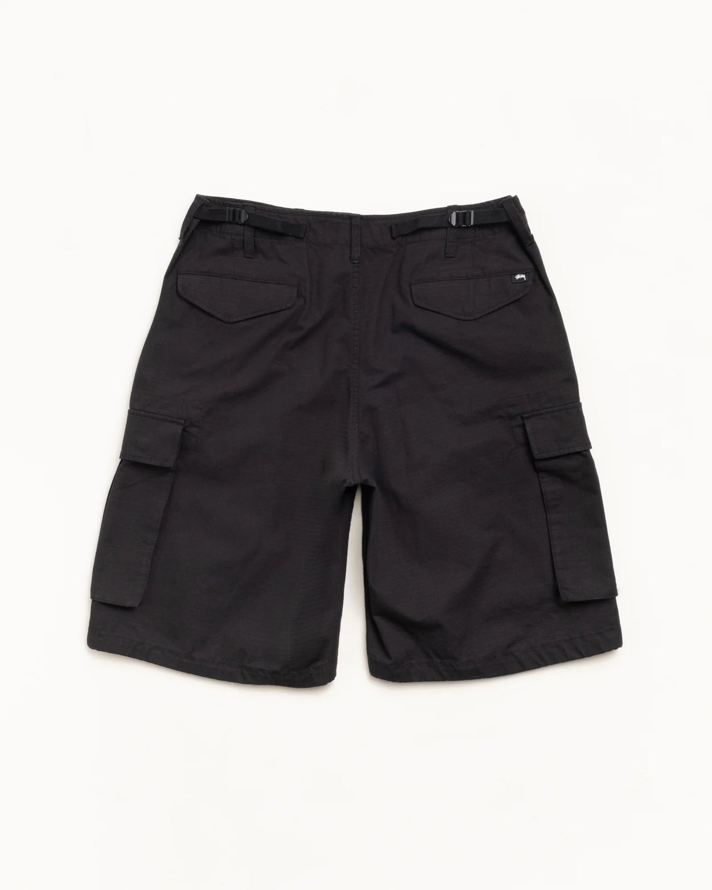 STUSSY CARGO SHORT RIPSTOP BLACK