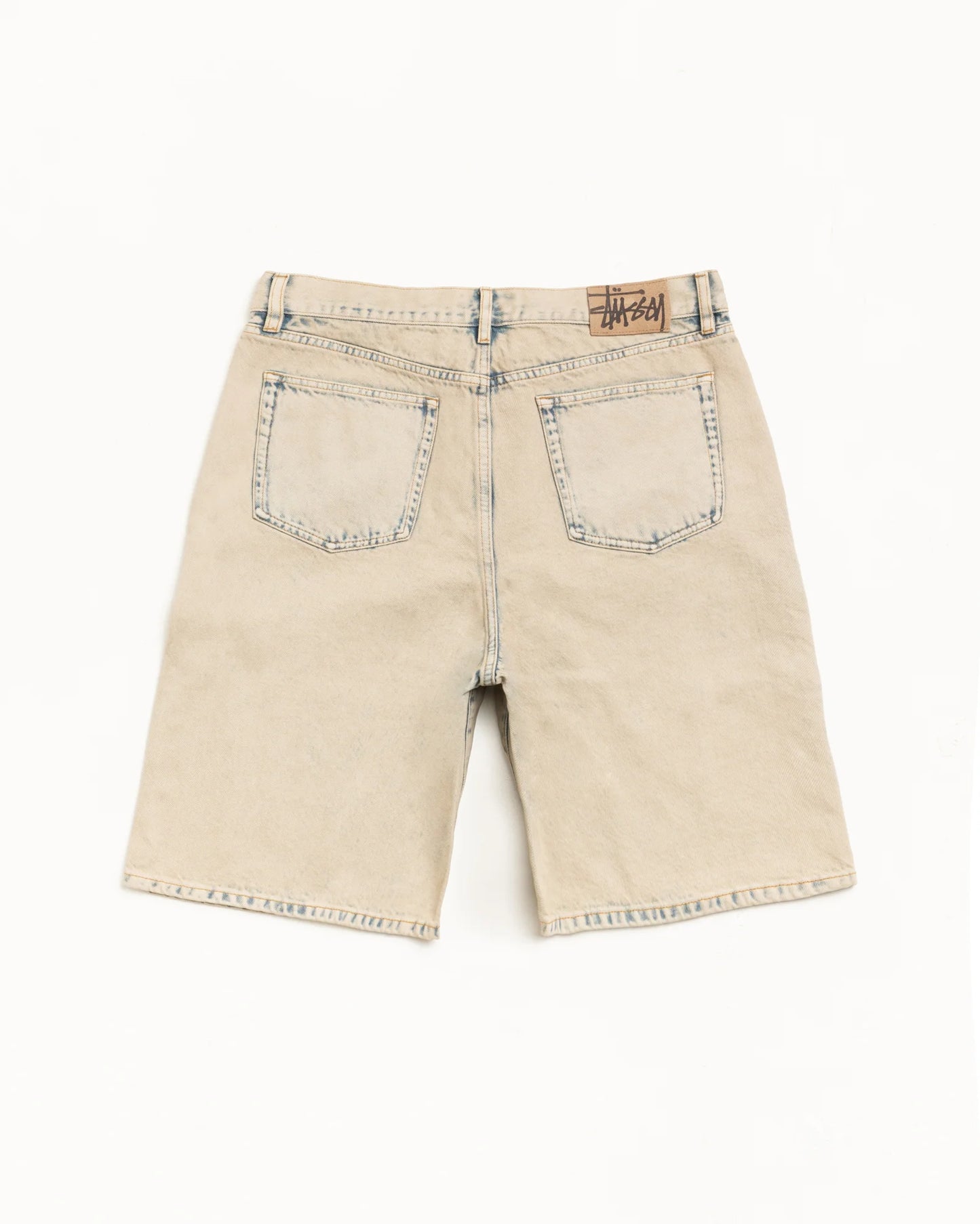 STUSSY BIG OL' SHORT DENIM KHAKI WASH