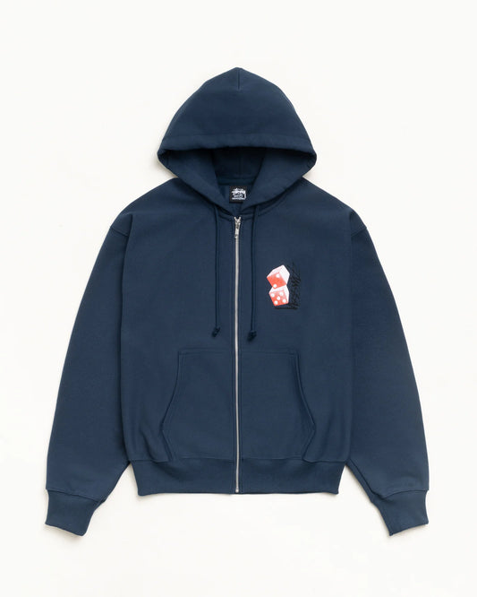 STUSSY TALL DICE ZIP HOODIE
