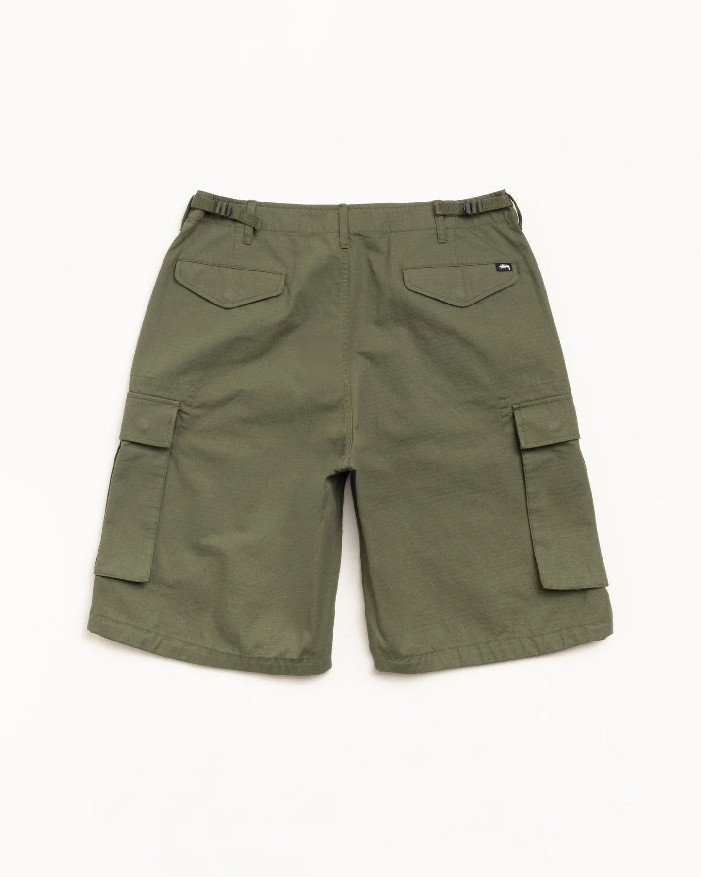 STUSSY CARGO SHORT RIPSTOP OLIVE GREEN