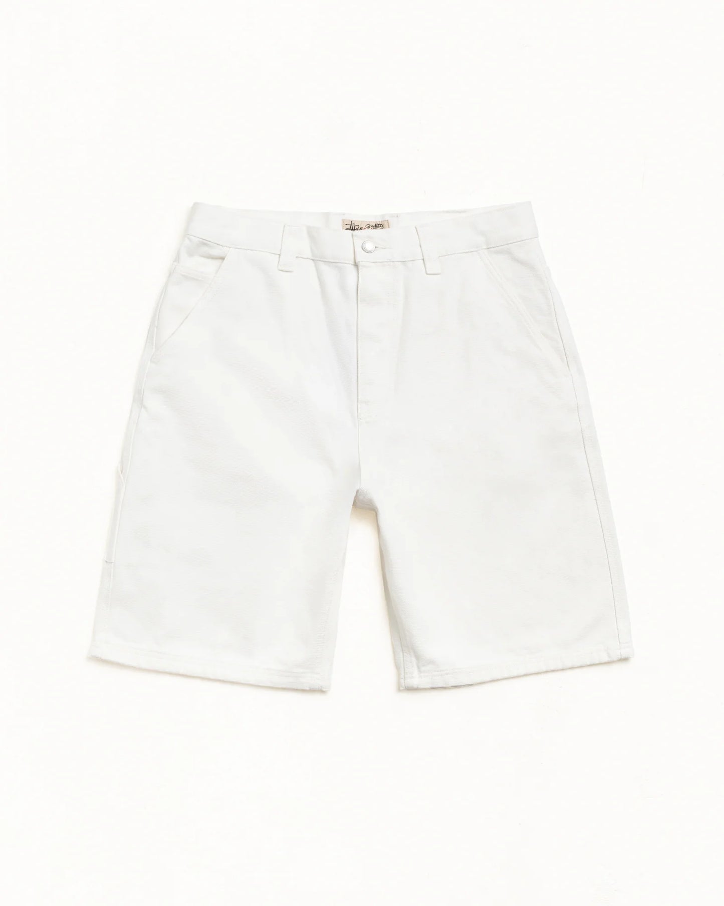 STUSSY CANVAS WORK SHORT WHITE