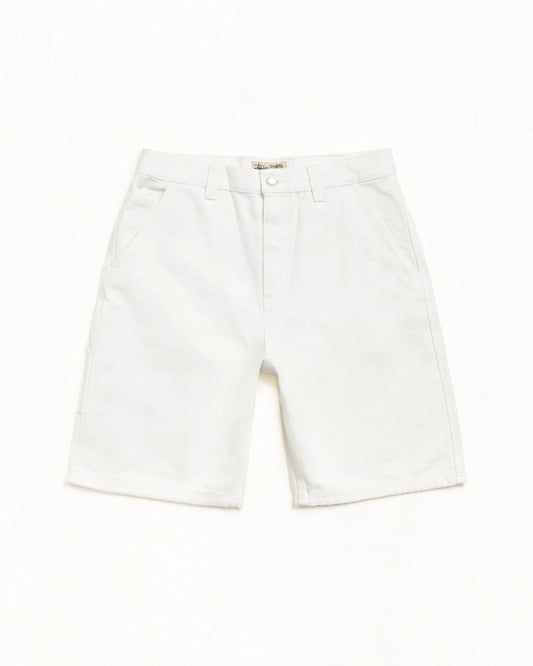 STUSSY CANVAS WORK SHORT WHITE