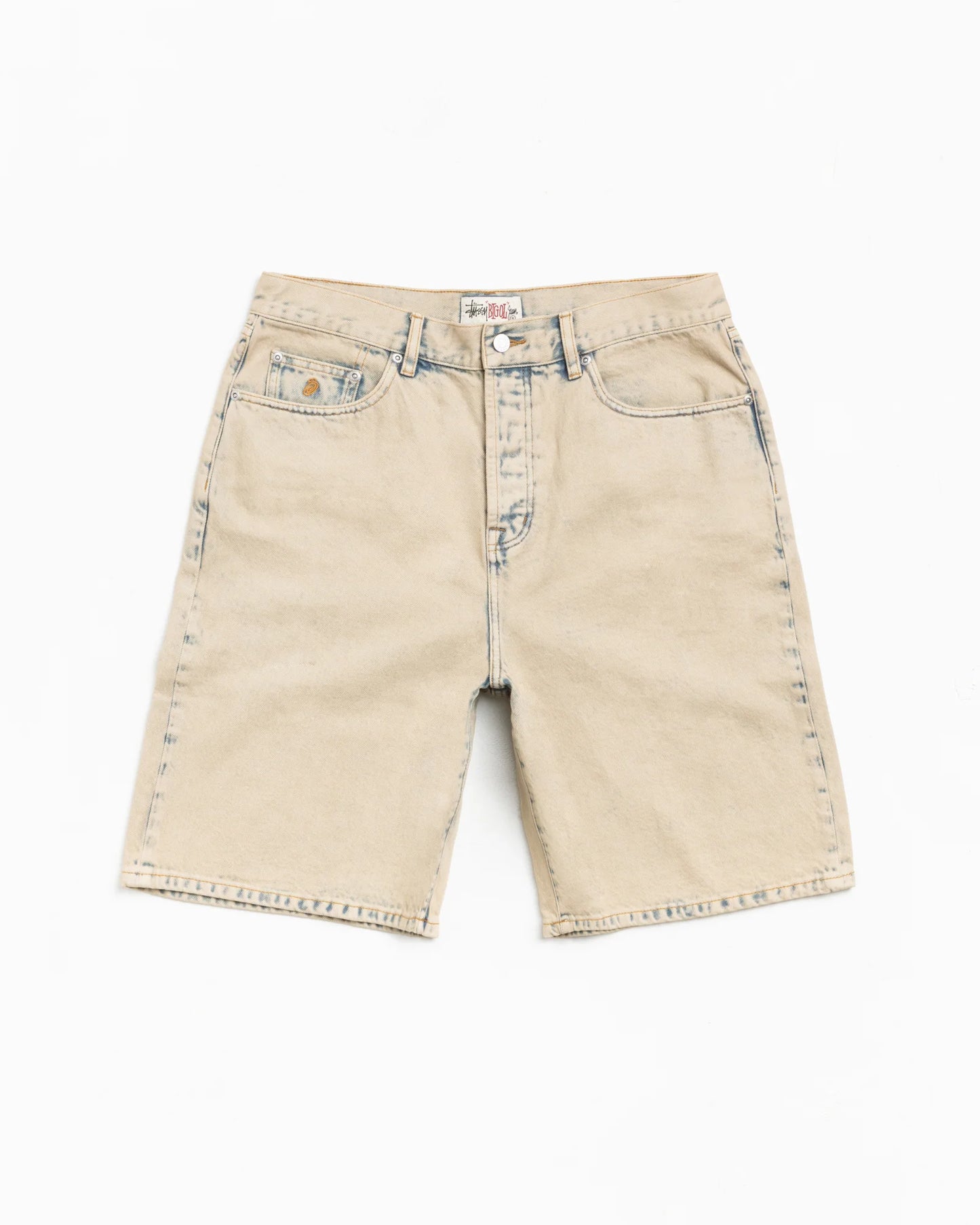 STUSSY BIG OL' SHORT DENIM KHAKI WASH