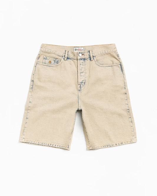 STUSSY BIG OL' SHORT DENIM KHAKI WASH