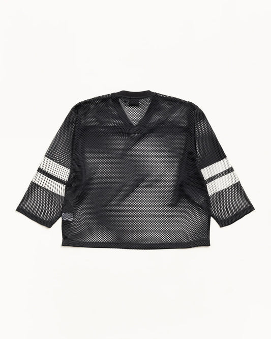 STUSSY TRUCKER TEAM JERSEY BLACK