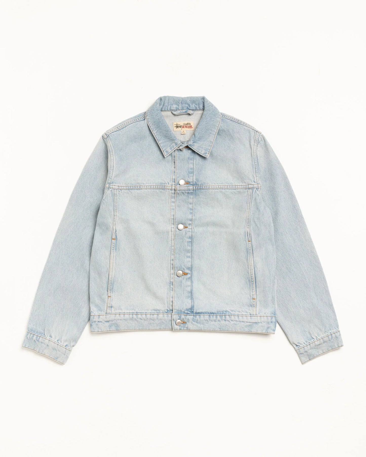 STUSSY DENIM TRUCKER JACKET LIGHT WASH