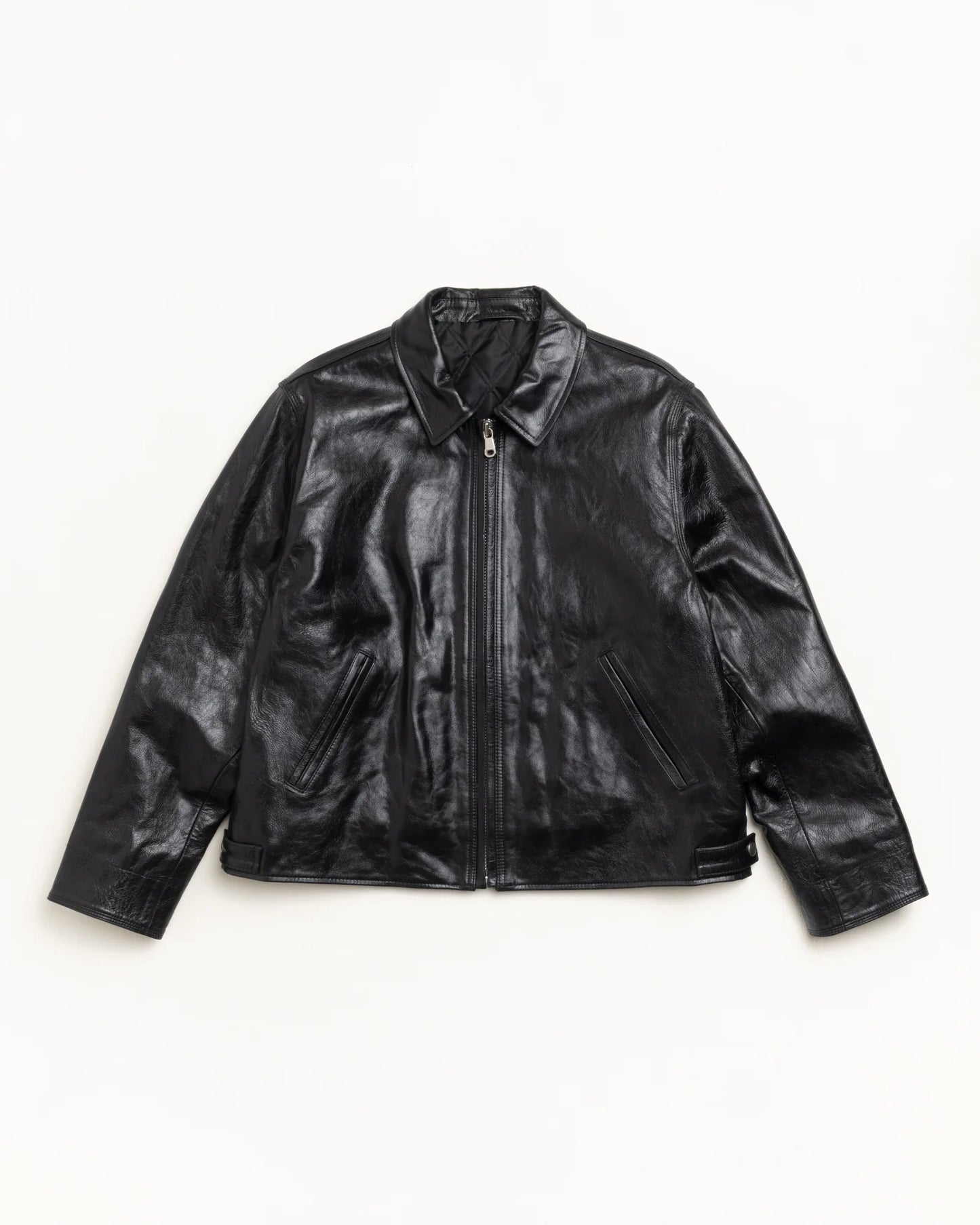 STUSSY GARAGE JACKET LEATHER