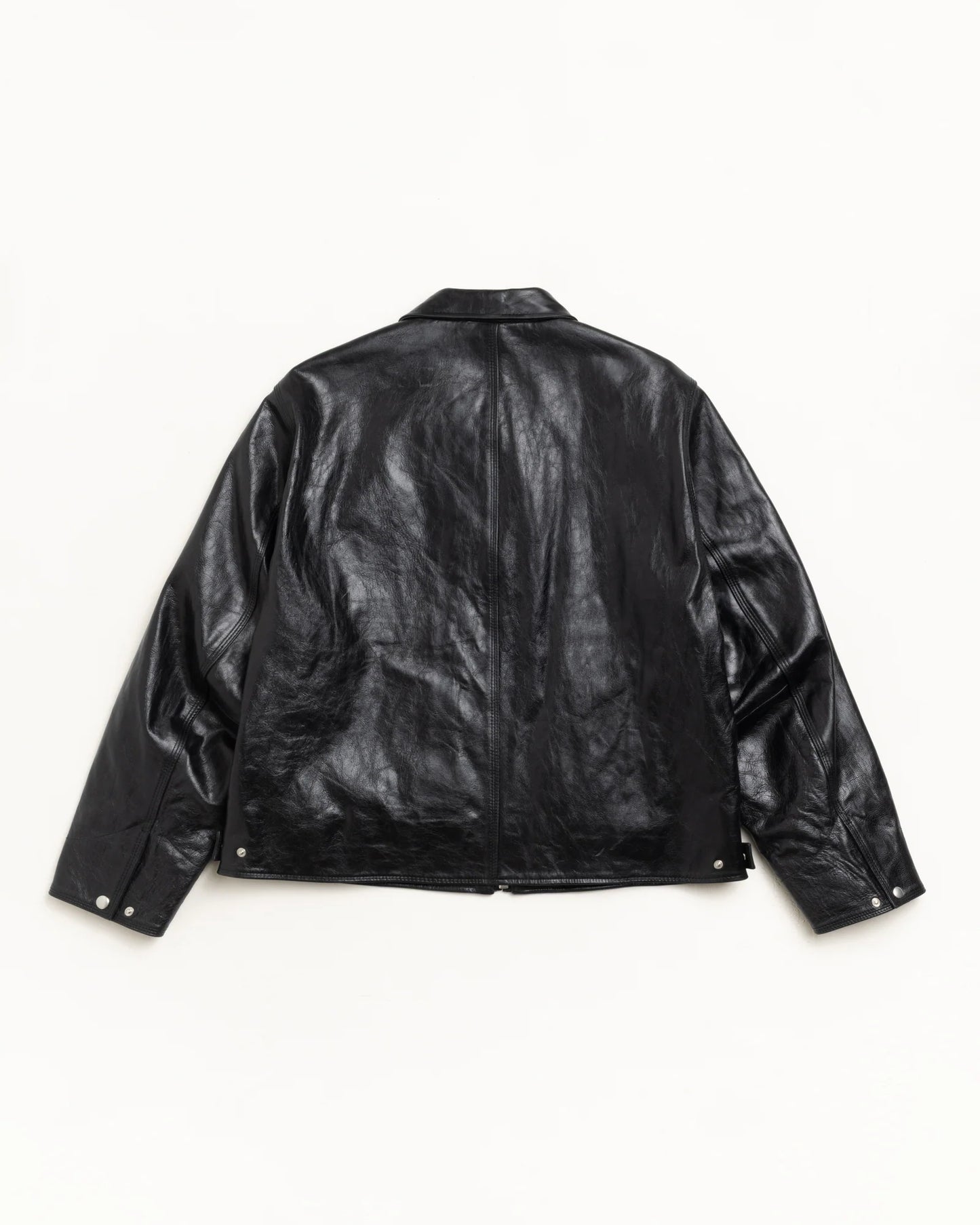 STUSSY GARAGE JACKET LEATHER