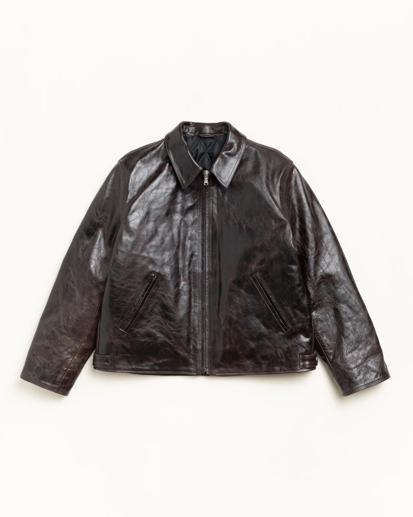 STUSSY GARAGE JACKET LEATHER