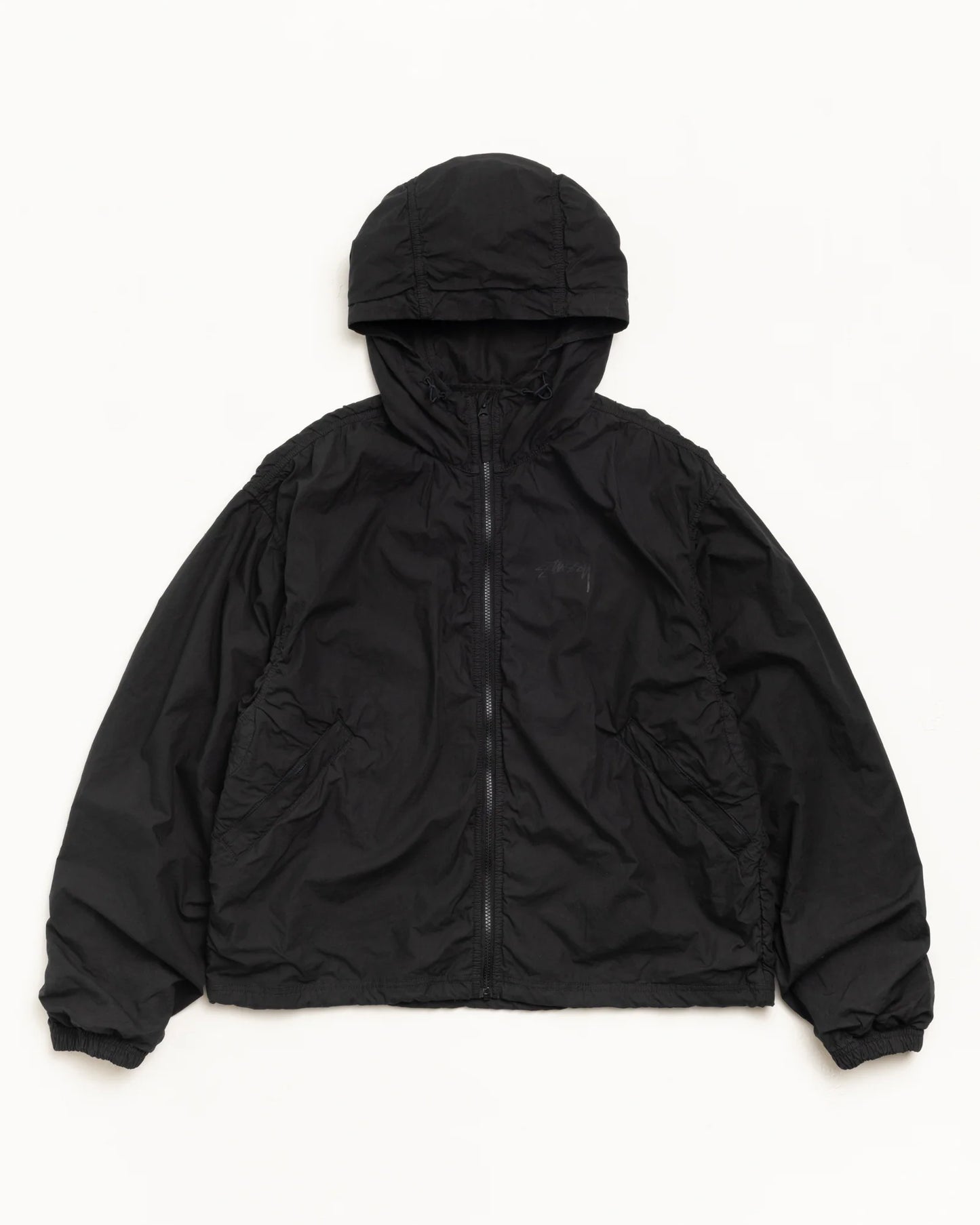 STUSSY DOUBLE COTTON HOODED JACKET