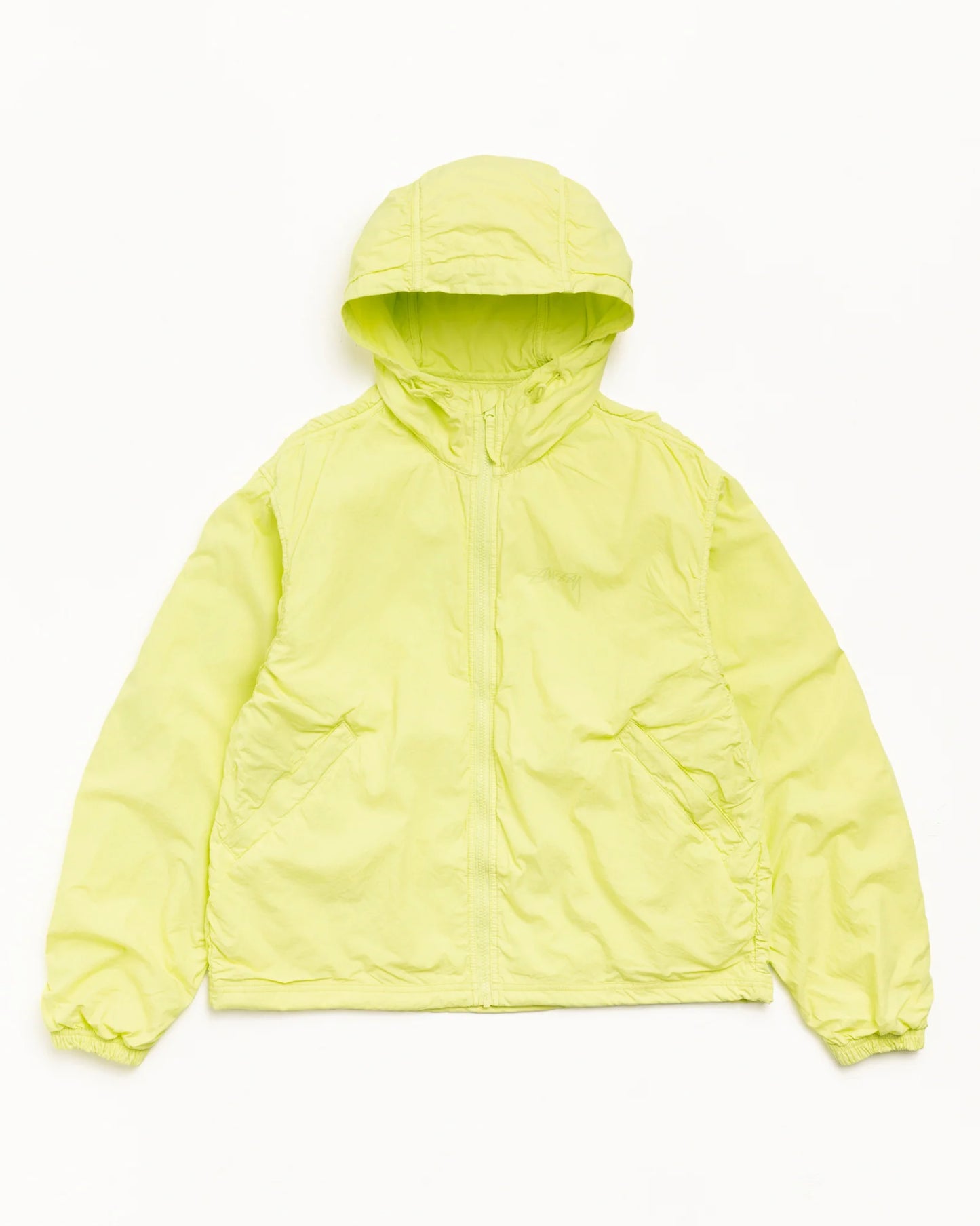 STUSSY DOUBLE COTTON HOODED JACKET