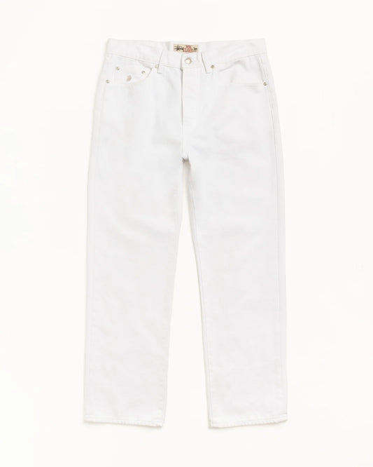 STUSSY NEW CLASSIC JEAN DENIM WHITE