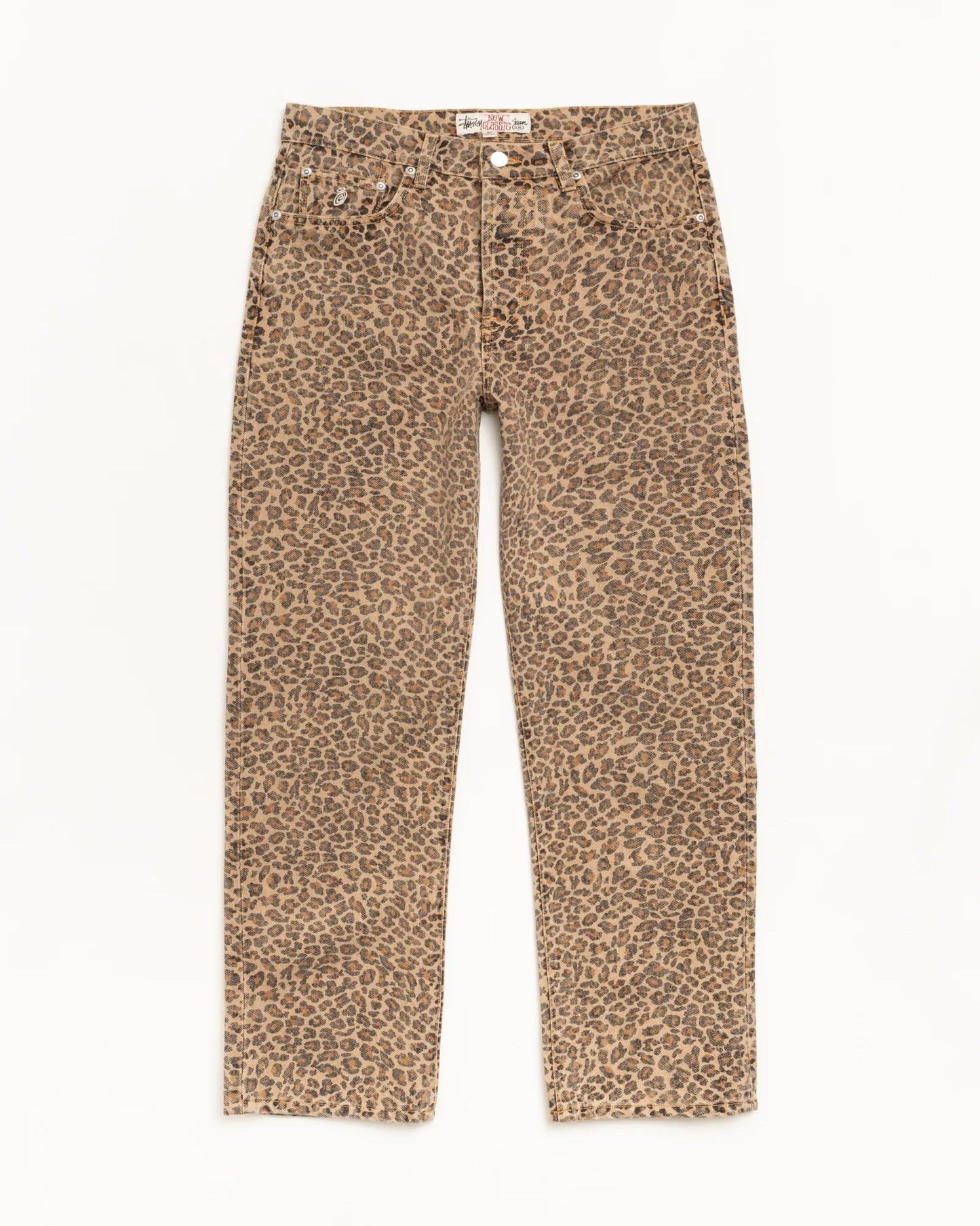 STUSSY NEW CLASSIC JEAN DENIM LEOPERD