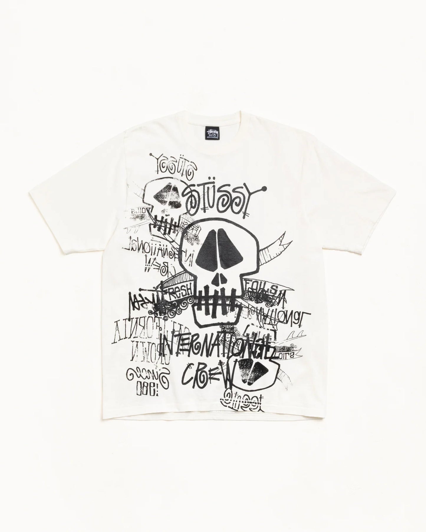 STUSSY SKULLS TEE PIGMENT DYED