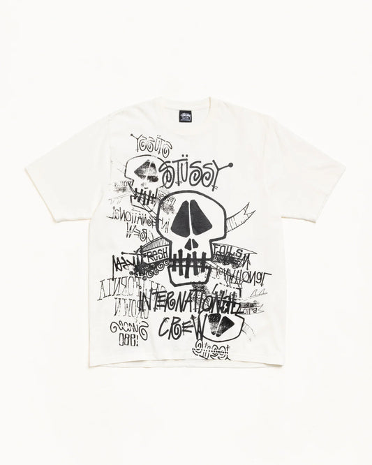 STUSSY SKULLS TEE PIGMENT DYED