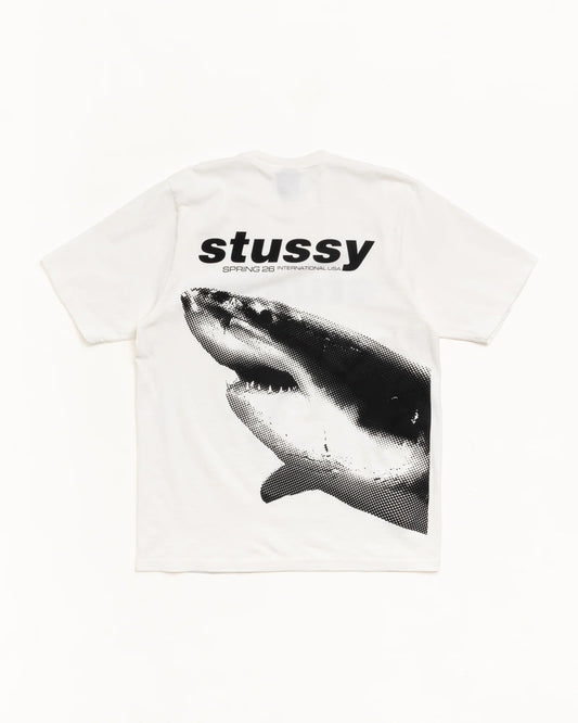 STUSSY SHARK TEE PIGMENT DYED