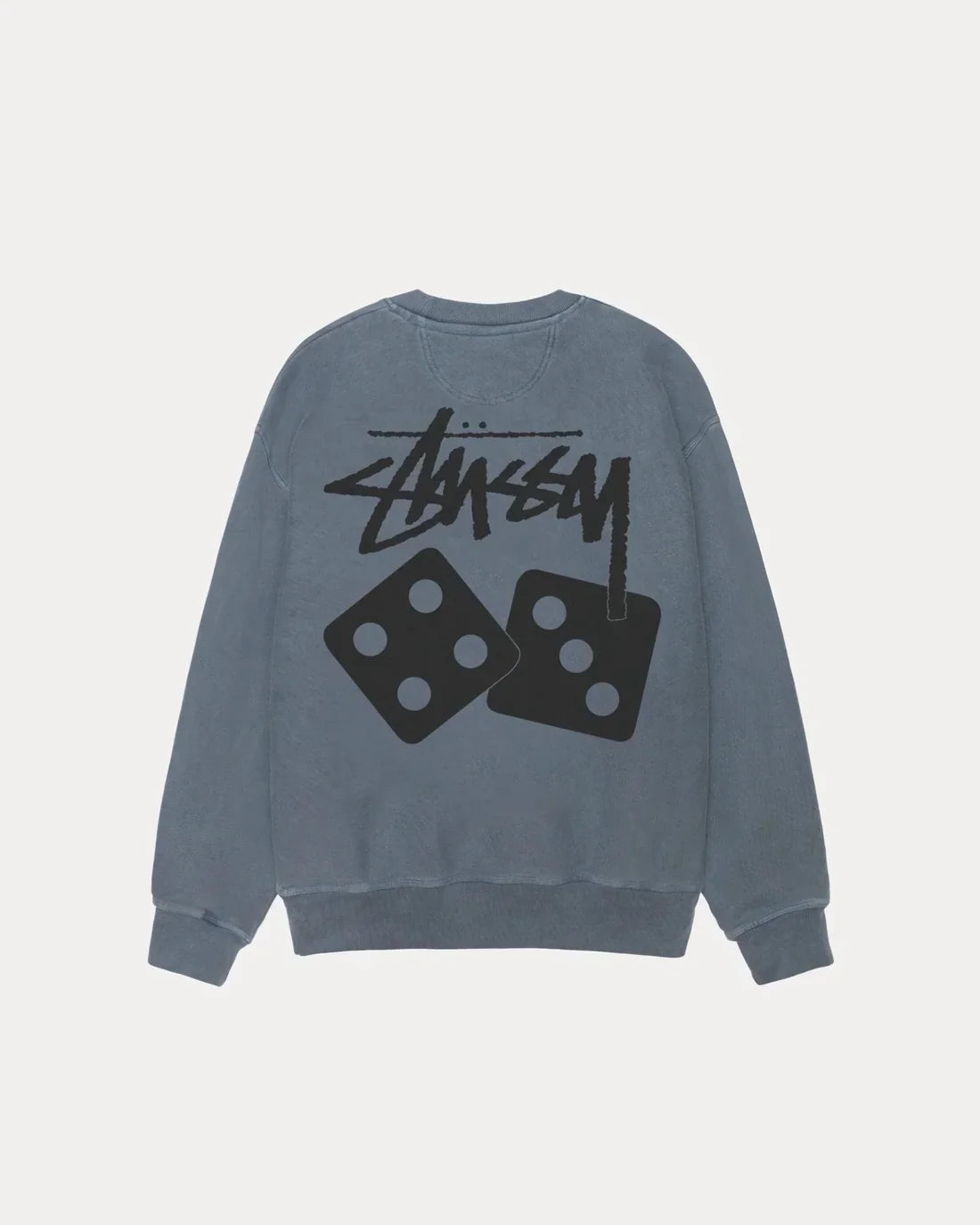 STUSSY DICE LONG SLEEVE PIGMENT DYED TEE