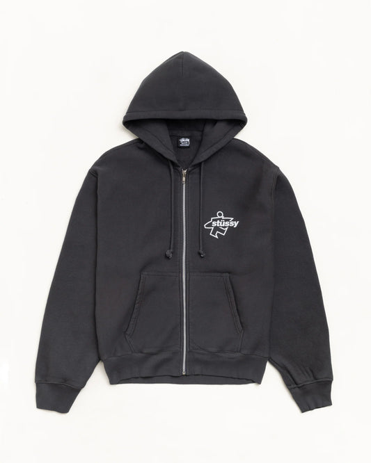 STUSSY SURF SIZE ZIP HOODIE