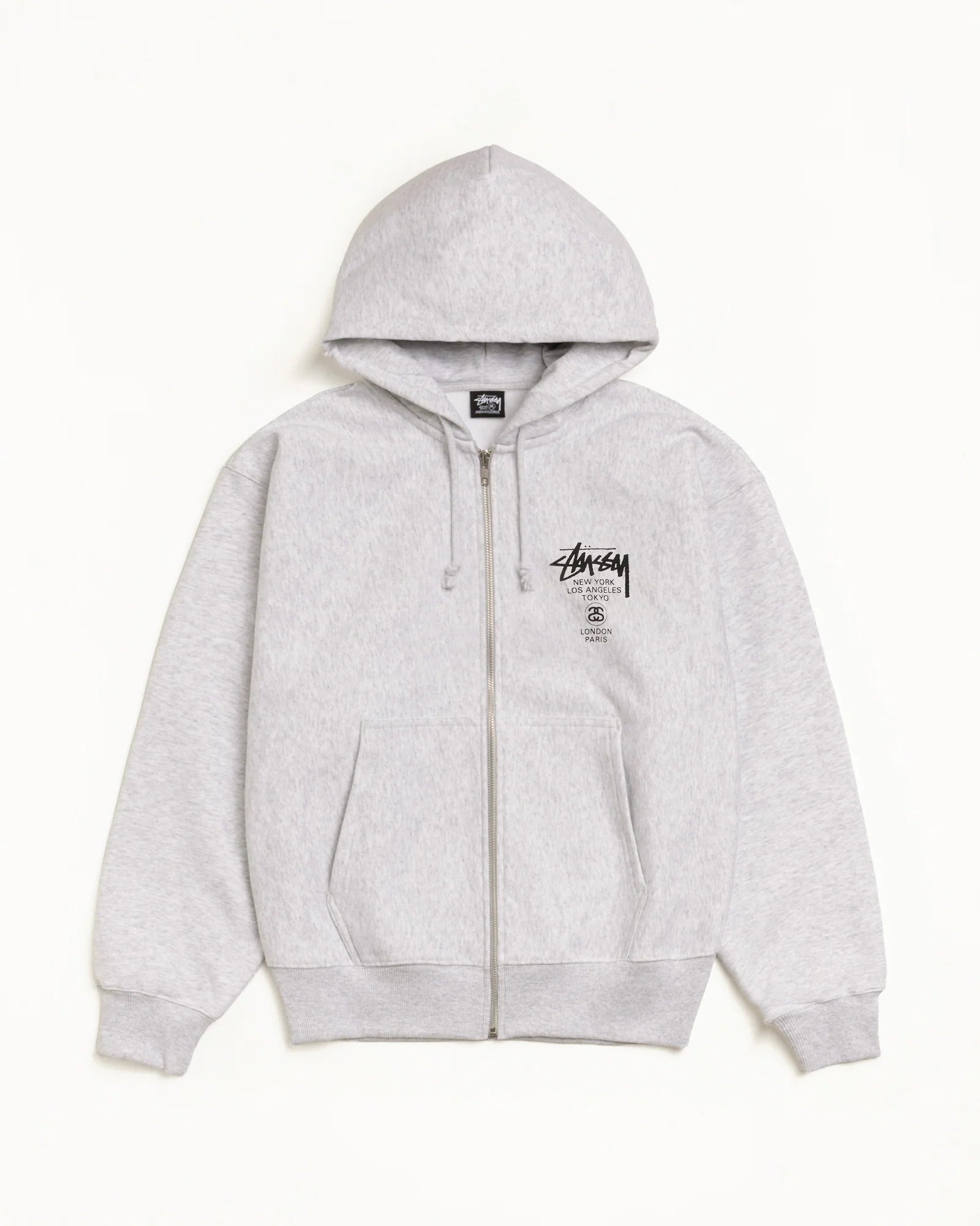 STUSSY World Tour Zip Hoodie - Stussy Hoodie Streetwear Classic STUSSY World Tour Zip Hoodie - Stussy Hoodie Streetwear Classic