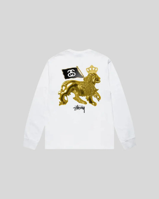 STUSSY GOLD LION LONG SLEEVE TEE